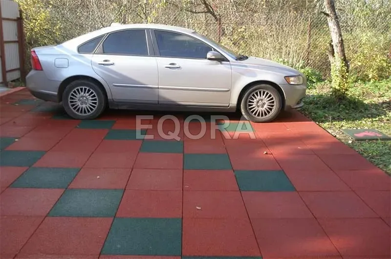 Резиновая плитка из крошки для гаража в Чехове