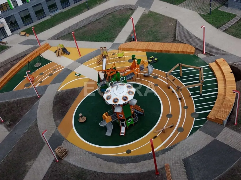 Резиновое покрытие для площадок в Чехове